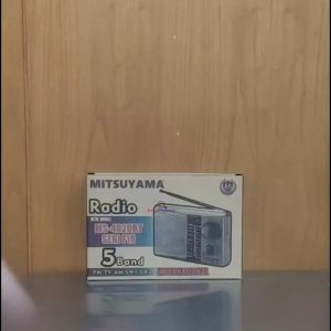Mitsuyama MS-4020BT Radio FM/TV/AM/SW1/SW2 Internasional 5 Band Seri MS F18 SNI