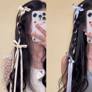 🔥🔥Roman Holiday Ribbon Bowknot Hairpin Girls Children Bow Hair Clips Sweet Girl Bowknot Hair Ribbon Duckbill Clip Twists Hair Braid Hair Accessories