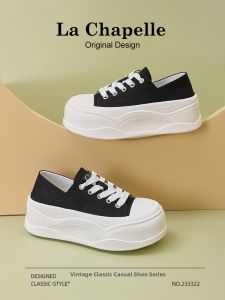 La Chapelle | Dual-Wear Canvas Summer Easy On Slip-On Thick Sole Increasing Womens Shoes