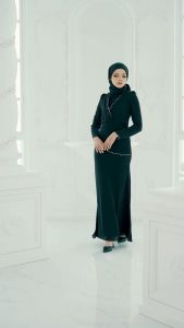 KIUKIU LEA DRESS BAJU GAMIS SLIM FIT MALAYSIA - GAMIS MALAYSIA FIT BADAN - DRESS FIT SLIM POLOS RENDA
