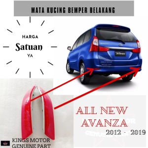 Mata Kucing Reflektor Bemper Belakang Avanza Xenia 2012 2020 Rush Terios 2005 2010 Original