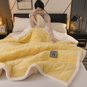 Thick Warm Double-Sided Flannel Quilt