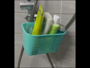 Plastic Bathroom Range with Hanger Size L20.5cm x W13cm x H12cm
