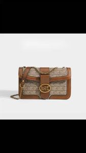 Retro printed elegant temperament shoulder bag high-end sense fashionable and versatile small square bag
