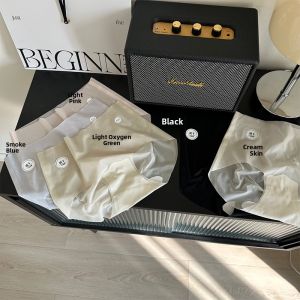 JIAZINI | High-Waist Seamless Ice Silk Cotton Womens Underwear Quick-Dry Yoga Triangle Pants Comfortable Breathable Summer Thin Briefs