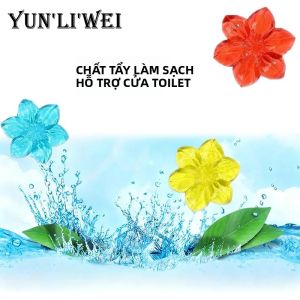 Gel Vệ Sinh Bồn Cầu 6 Màu Khử Mùi Lâu Dài Khử Mùi Nhà Tắm Hương Hoa Tươi Mát Que Tan Làm Sạch Bồn Cầu