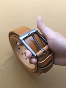 Mens Belt Natural Skin Cowhide Belt Vintage Alloy Pin Buckle Jeans Belts Strap Casual Leather Belt For Men