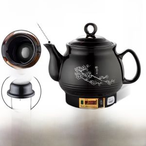 ถ้วยแกงส้มเซรามิกขาวหนาอัตโนมัติไฟฟ้าสำหรับทำยา ถ้วยชาสมุนไพร อุปกรณ์ทำอาหารในครัว สุขอนามัยและชีวิตประจำวัน