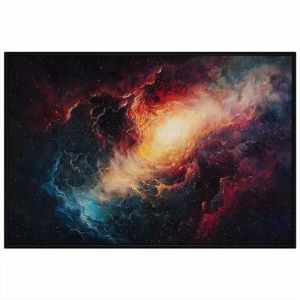 Tranh phong cảnh vũ trụ. Tranh treo tường dán tường sơn dầu canvas trang trí. CGI-1549