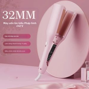 Máy Uốn Tóc Điện 32mm Tạo Sóng Lớn Bằng Gốm Giữ Nếp Lâu Dụng Cụ Tạo Kiểu Tóc