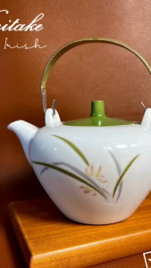 NORITAKE 100%New - Irsh - [Bán lẻ]  Ấm Trà Hoa Diên Vỹ Quai Bạc