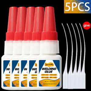 LOOLIFL | 1-7PCS Welding High-Strength Oily Glue All Purpose Clear Super Glue For Metal Wood Stainless Steel Aluminum Glass Crafts Repair