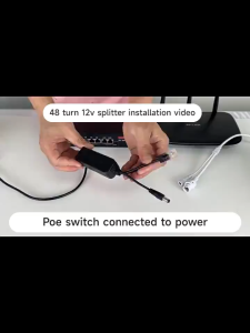 SUNNG 100 Mbps POE splitter 48V to 12V2A POE splitter switch universal POE splitter