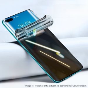 Henyou | Full Screen Coverage Huawei P60 Pro Tempered Glass Film High Definition Curved Surface Heat Bend Privacy Water Condensation Proof Full Protection Anti Finger Print Auto Repair