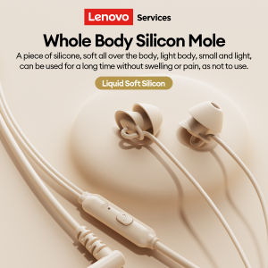 Lenovo | Lenovo Y107 Wired Headphones In-Ear Sleep Earphones 3.5mm/Type-C For Mobile Phones Computers And More Gaming Earbuds With Mic
