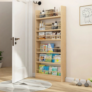 TONGGUMO | Ultra-Thin Wall-Mounted Multi-Layer Narrow Shelf Bookshelf for Kids