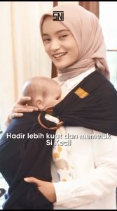 Gendongan Bayi Cuddleme Ring sling Cotton Twill Newborn Baby Gendong Depan Samping M shape Ringsling Cuddle me