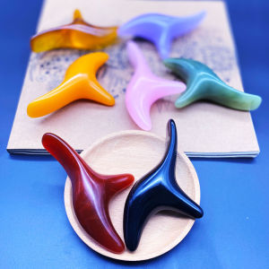 Beeswax Triangle Bird Tool Foot Pedicure Cone Acupuncture Point Foot Foot Point Scrapping Rod Three Fork Acupuncture Massager