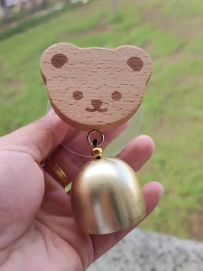 【Wangbokang】 กระดิ่งแขวนประตูไม้เนื้อแข็ง กระดิ่ง ป้องกันโจรกรรม-เตือนความจำ ตกแต่งทางเข้า