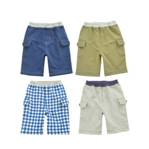 Foreign Trade Childrens Clothing Demin shorts Summer Thin Boys Cotton Half Pants Casual Medium and Big Childrens Fifth Pants Childrens Shorts