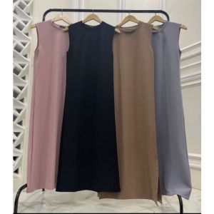 INNER DRESS  WANITA TANPA LENGAN INNER KNIT RAJUT LD 110 MAXX BB 75KG