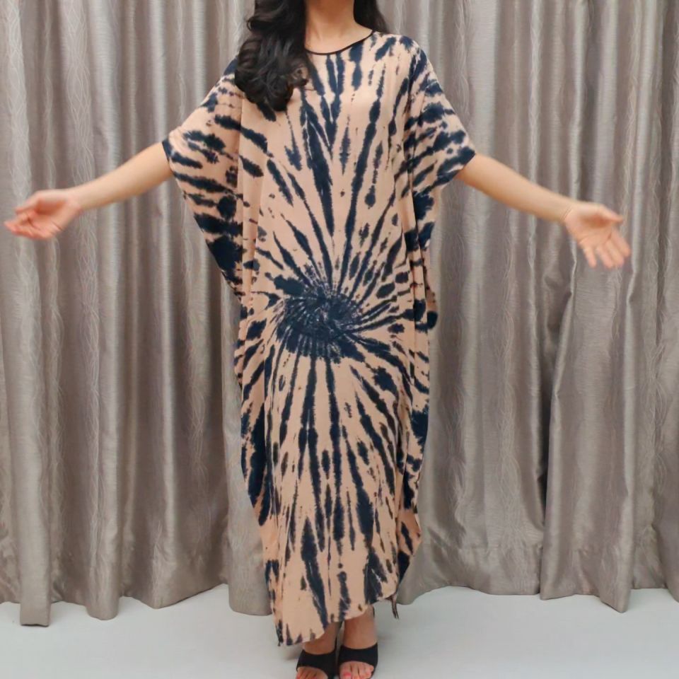 [033] [A] DRESS KAFTAN KELAWAR TIEDYE JUMBO SIZE/KAFTAN TIEDYE KELAWAR
