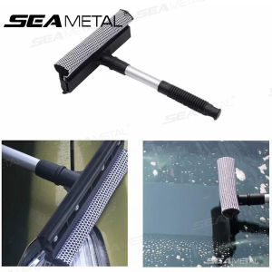 SEAMETAL Car Window Cleaning Brush Mirror Glass Cleaner T-Shaped Wiper Double-Sided Sponge Brush