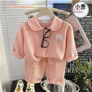 JIFANPAUL | Cartoon Printed Summer Childrens Sleepwear Set