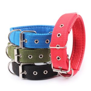Dog Collars big dogs Collars Color Foam Pet Collars for big dog Adjustable Buckle Dog Collar Nylon