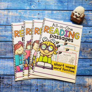 Primary School English Phonics Reading Comprehension Exercise Paper Short English Texts Traceable Practice Paper for Kids