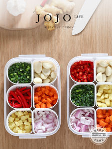 Multifunctional Plastic Sealed Jar Mr. Grocerys L PD Onion Garlic Ginger Grids ness Preservation Kitchen Storage Box