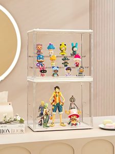 SG Stock Acrylic Display Box Popmart Figurine Display Case Molly Labubu Zimomo Display Cabinet Blind Box Storage Box