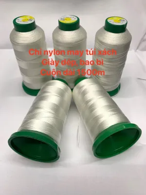 Chỉ nylon cuộn 1.500m dùng may túi xách giày dép xỏ hạt cườm hạt trai