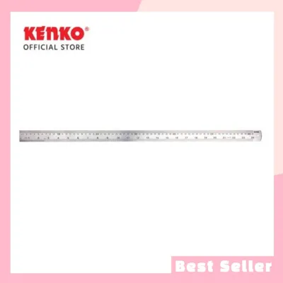Penggaris Mistar Besi Stainless Kenko Ukuran 30cm 40cm 60cm 1 Pcs