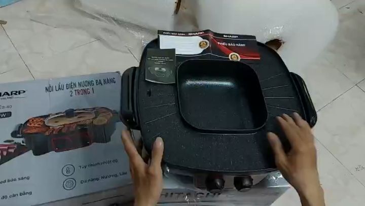 Nồi Lẩu Nướng điện đa Đa Năng 2 trong 1 SHARP-KS42 công suất 2200w ,nồi ...