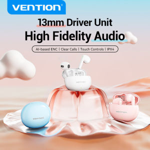 Vention Elf E06 Bluetooth Earphone 5.3 Sports Headphone HiFi Intelligent noise reduction listening ENC noise reduction For Support Call Video Touch Control True Wireless Earphone