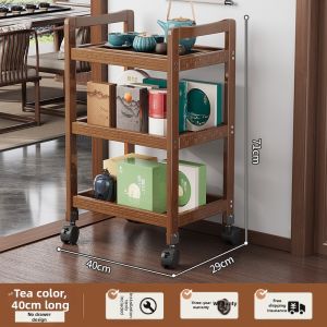 MOLORE | Portable Tea Service Cart Storage Cabinet