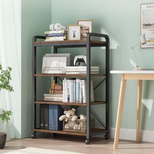 LIWAN | Portable Small Metal Bookshelf Storage