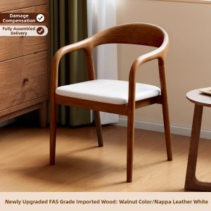 XIANGNANSONG | Home Use Walnut Backed Dining Chair with Armrest
