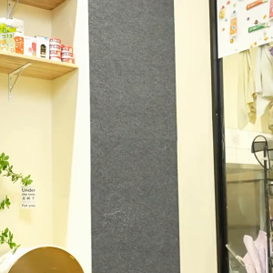 แผ่นเกาแมวหลายฟังก์ชัน ติดผนังได้ - ของเล่นแมวกันลื่น วัสดุทนทาน ติดมุมผนังป้องกันขนร่วง​