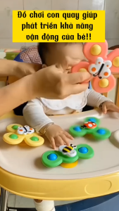 Đồ chơi Con Quay Spinner dính tường chong chóng quay vui nhộn an toàn cho bé