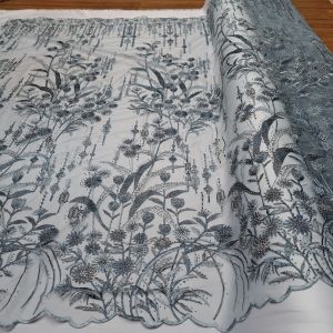 bahan bakal kain kebaya wanita tulle summer full daimen mewah/kain meteran tille payet terbaru