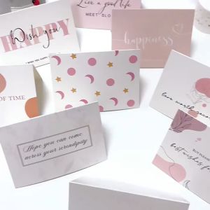 Folded 2 Page 3D Greeting Card With Envelop Kad Ucapan Wish Note Graduation Thank You Gift Best Wishes Happy Birthday Card For You