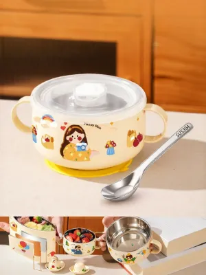 HANXIAO | Food Grade 316L Stainless Steel Baby Feeding Bowl