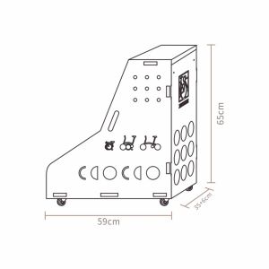 XIAOMUNOLIANGPIN | Foldable Bicycle Storage and Display Rack Double Layer