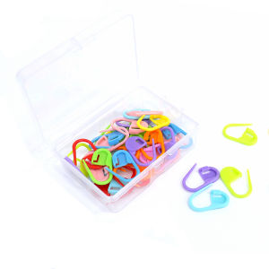 Plastic Set of Sewing Needles Knitting Markers Crochet Hooks Yarn Bow Tie Sewing Needles Set Anti-unraveling Sewing Tools