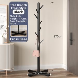 FAJIENUO | Minimalist Standing Coat Rack for Bedroom and Living Room Single Rod