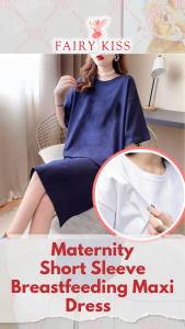 Maternity Nightdress Breastfeeding Nightdress Pregnancy Nightdress Post-Natal Dress M-3XL