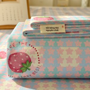 MANSHIAN | Bộ Drap Giường Vải Linen Làm Mát Mùa Hè Cho Sinh Viên