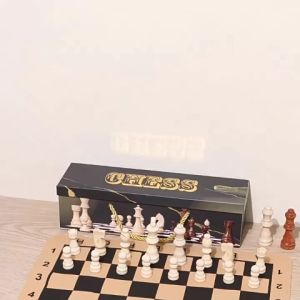 32pcs Wooden Carved Chess Set Chess Game Pawns Wooden 2.2in Figurine Pieces International Word Chess Set For Chess Board Game Entertainment Accessories Wooden Chess Pieces Game Chess